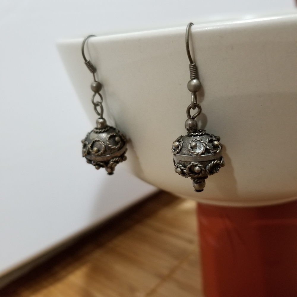 Dangly ball earrings
